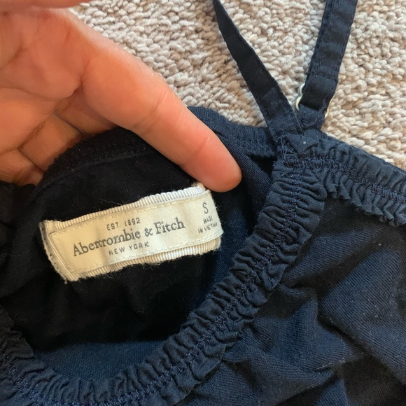 Ruffle navy tank top - Picture 5 of 6